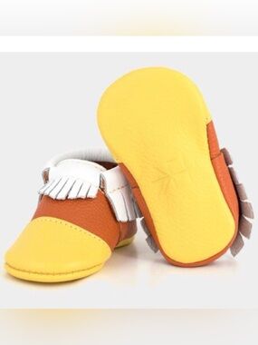 Freshly Picked Moccasins Candy Corn Size 5 Baby Shoe Halloween
